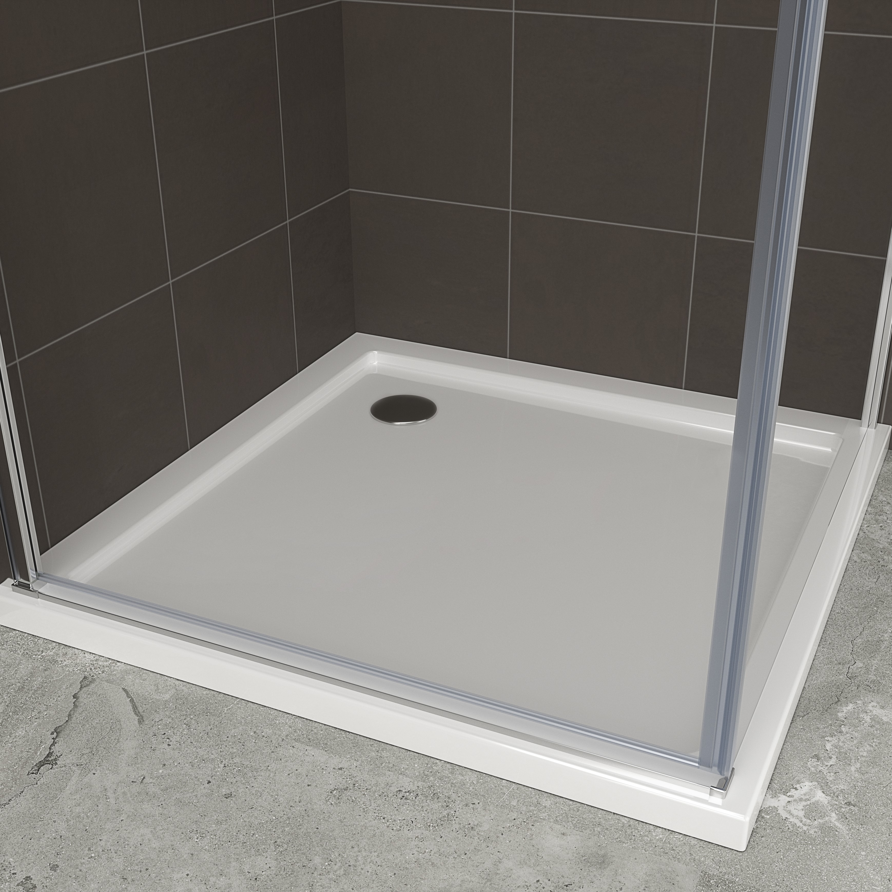 Duschkabine HELLEN mit Fronteinstieg Eckdusche 6mm ESG Klarglas Nano